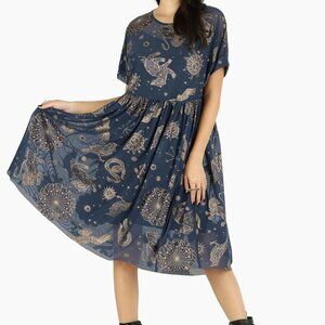 Black Milk Magic Sky Sheer Smock Dress Harry Potter